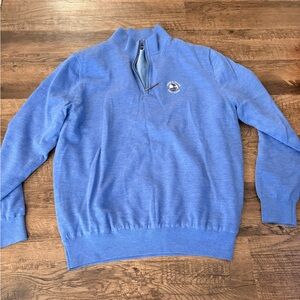 Fairway & Greene Light Blue Zip-Up Sweater